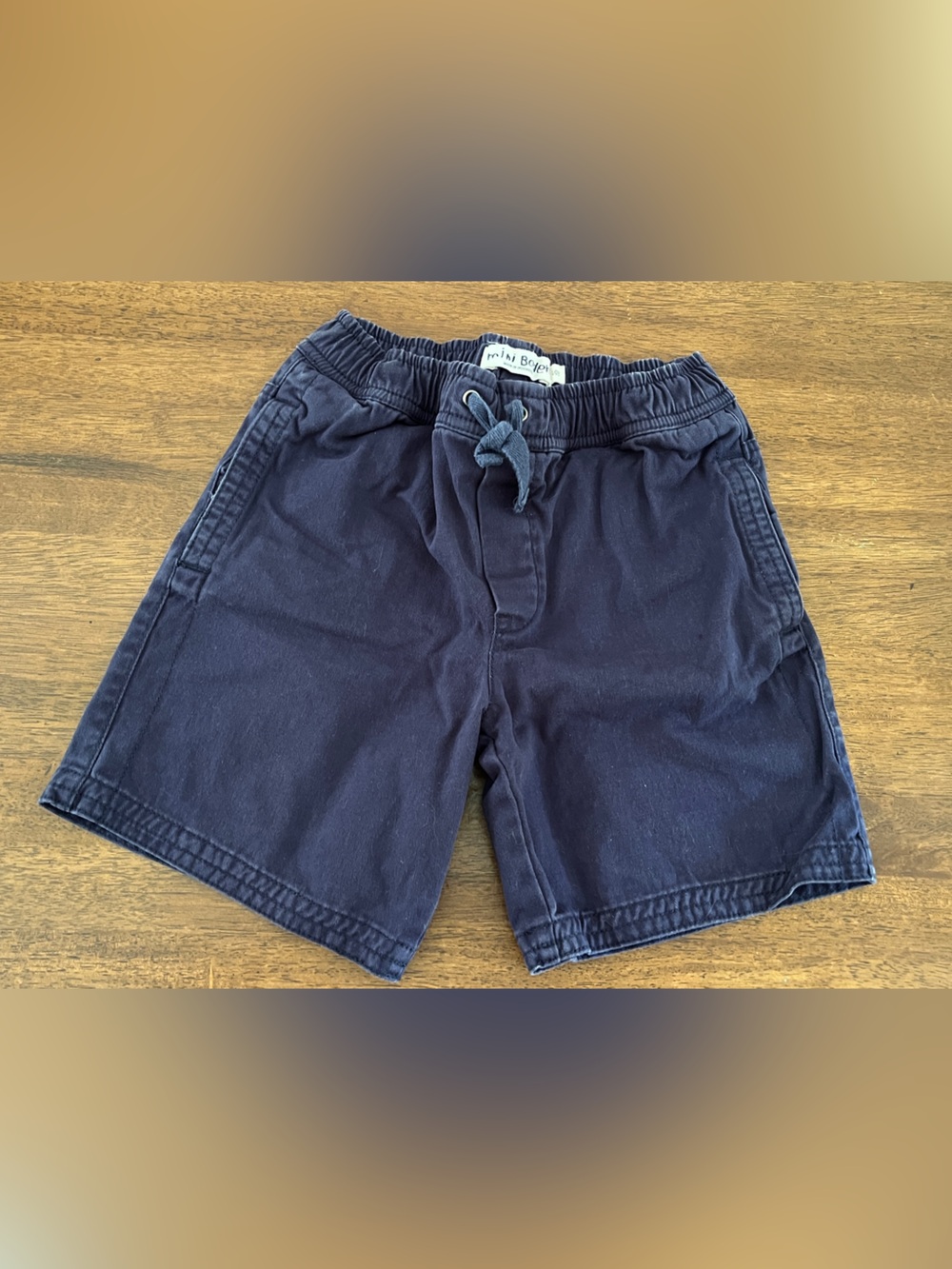 Mini Boden Navy Blue Pull-On Shorts cotton